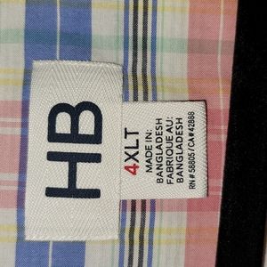 4XLT Harbor Bay Easy Care Sport Shirt.